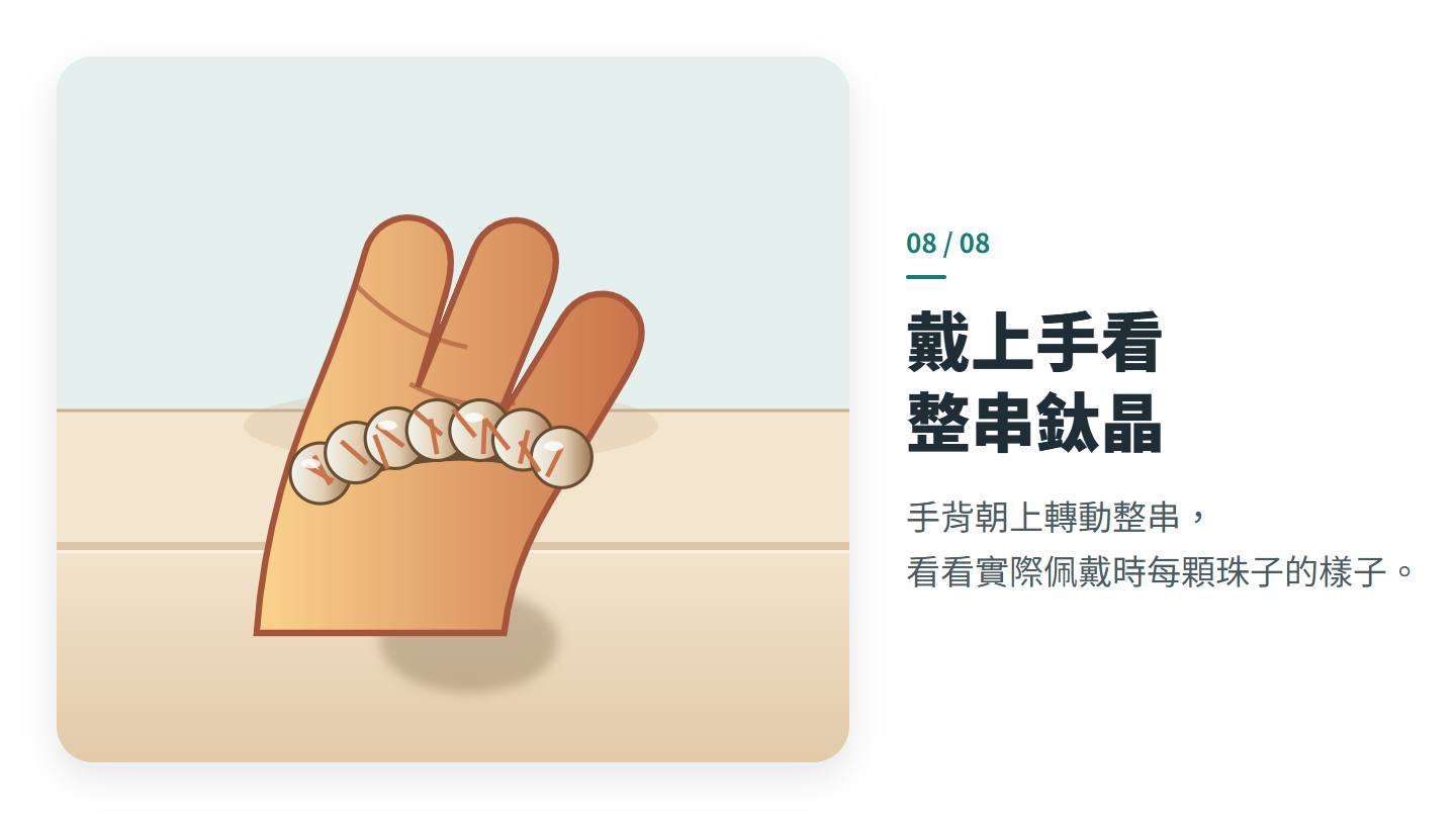 戴上手看 整串鈦晶
