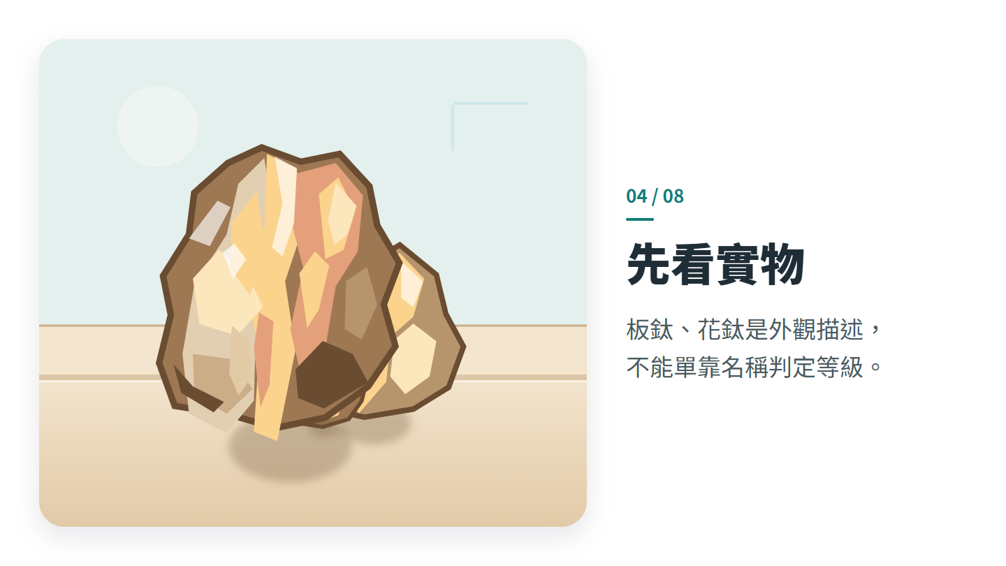 先看實物