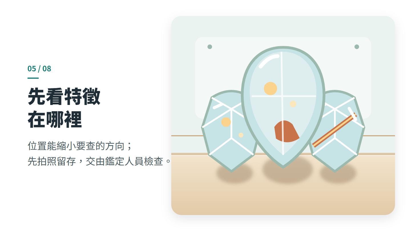 先看特徵 在哪裡