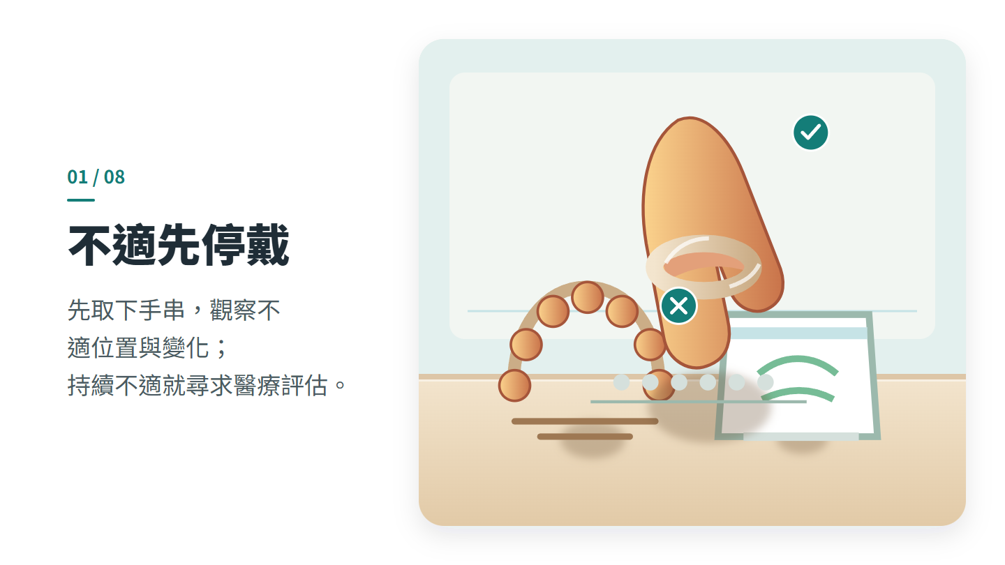不適先停戴